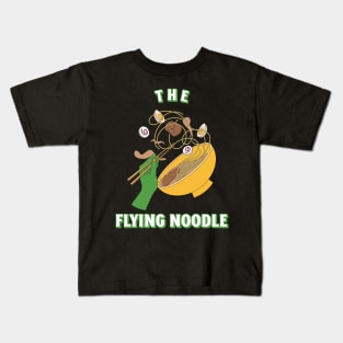 the flying noodles ramen Kids T-Shirt